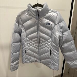 The North Face Light Blue Quilted Puffer Jacket